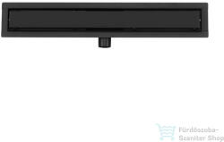 AREZZO design 900 mm-es, rozsdamentes acél zuhanyfolyóka, matt fekete AR-900B (AR-900B-RAK)