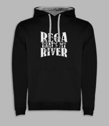 Roly Horgász kapucnis pulóver horgászoknak Rega fekete S