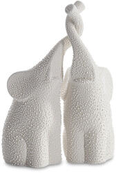 EUROFIRANY Riso2 elefántok kerámia figura Krémszín 5x14x26 cm