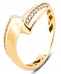 Goldmark Modern női arany gyűrű fehér cirkóniákkal Chiodo 14K 585