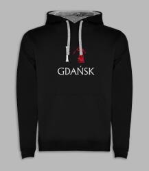 Roly Ajándék kapucnis pulóver I Love Gdańsk Neptun fekete M