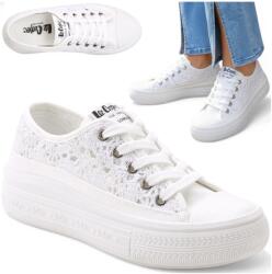 Lee Cooper 38 Lee Cooper Platformos Női Tornacipő Áttört Csipke Nyári Divatos (Lee Cooper LCW-26-44-4485)