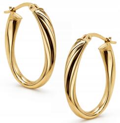 Goldmark Női Arany Ovális Fülbevaló Finoman Csavart Minta 14KT 585