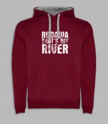 Roly Horgász kapucnis pulóver horgászoknak Rudawa bordó, L