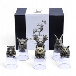AWGifts 6 db-os Bottom Up pohár szett (50 ml) Vad erdei lények (BBUG-03)