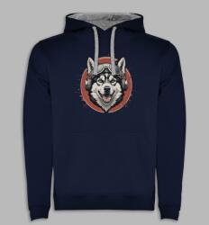 Roly Kapucnis pulóver Kutya Husky Hága ajándék sötétkék XXL