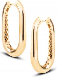 Goldmark Klasszikus Arany Lógós Fülbevaló Ovális Időtlen Minta 14KT 585
