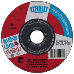 TYROLIT Vágókorong Basic INOX 41 A60R-BFB 125x1x22, 23mm (1246389)