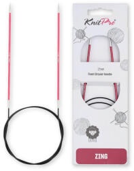 KnitPro Zing - fém fix körkötőtű - 60cm - 2.5 mm