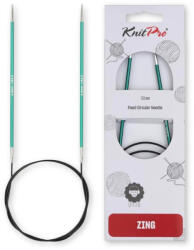 KnitPro Zing - fém fix körkötőtű - 60cm - 3 mm