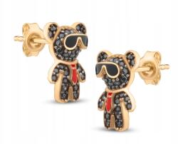 Goldmark Gyönyörű Arany Egyedi Teddy Medve Cirkonos Fülbevaló 14K 585