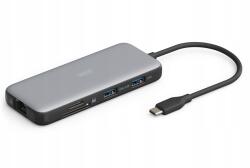 ASSMANN Usb-c dokkoló állomás, 8 portos DA-70915 Ethernet Lan (RJ-45) port (DA-70915)