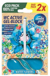 Ambi Pur WC tisztító blokk, 2x45 g, AMPI PUR, vízi virágok (28214)