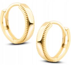 Goldmark Női Arany Fülbevaló Klasszikus Karikák Oldalt Mintával 14K 585