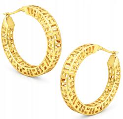 Goldmark Gazdag Női Arany Karika Fülbevaló Áttört Mintával 27 MM 14KT 585