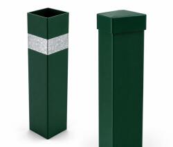  Stalp gard zincat 2, 50 m, profil 60 x 40 mm, grosime 1, 5 mm, verde (MT-ST-2.50-1.5-V)