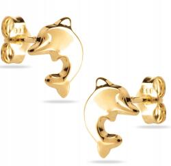 Goldmark Időtálló Arany Fülbevaló Kislánynak Delfin Delfinek 14KT 585 (ZKDELFINKI585)