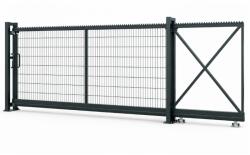  Poarta culisanta DUOS 1, 7 x 5 m, panou 2D 5/4/5 mm, antracit (MT-PC-1.7-5-A)