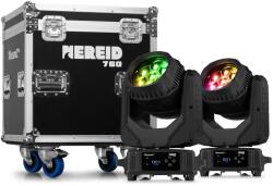 BeamZ Professional NEREID740 Set 2 movinghead-uri wash/beam in cutie de transport, 7x40W LED RGBW, DMX, IP65, BeamZ Pro (152.078)