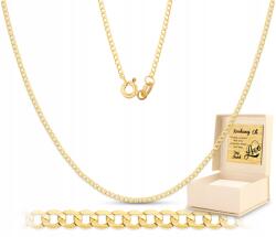 Goldmark Arany Klasszikus Szövött Lánc Páncél Dedikálás Ajándék 40 CM 14KT 585