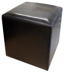 Spectral Mobila Taburet Cub Piele Wenge, 38 x 42 x 38 cm
