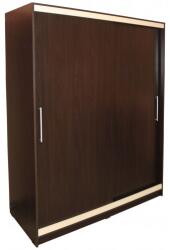 Spectral Mobila Dulap Verona cu usi culisante, 154 x 205 x 60 cm, Wenge / Vanilie Garderoba