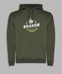 Roly Kapucnis pulóver ajándék Krakkó város Lengyel Olívazöld L
