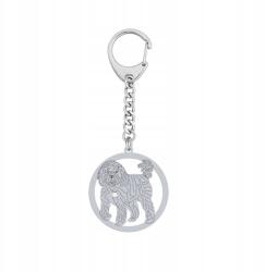 Mejk Jewellery Cavapoo kulcstartó Ezüst 925 Ékszer Ajándék Nő Gravírozás Ingyenes (Brelok z psem Cavapoo)