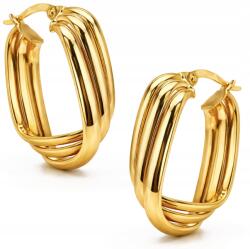 Goldmark Női Arany Geometrikus Fülbevaló Hármas Négyzet 14KT 585