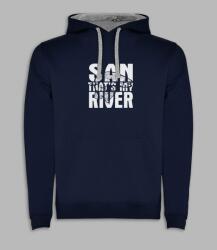Roly San ajándék kapucnis pulóver, sötétkék, S