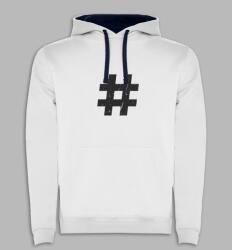 Roly Kapucnis pulóver ajándék Hashtag Fehér S