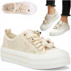 Filippo Női sportcipő 41 Filippo Kényelmes platformos tornacipő Bézs - allegro - 7 905 Ft