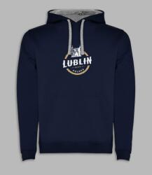 Roly Városi kapucnis pulóver Lublin sötétkék, XL