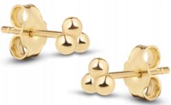Goldmark Gyönyörű Arany Fülbevaló Golyók Tripla Golyók 14KT 585 (zkpotrojnebk585)