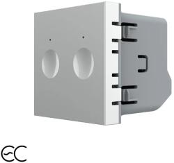 LIVOLO Modul întrerupator dublu Zigbee EC cu touch Livolo, gri (C7-VL-FC2Z2-2IP)