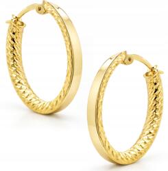 Goldmark Női Arany Ovális Fülbevaló Gyémánt Díszítéssel 14KT 585