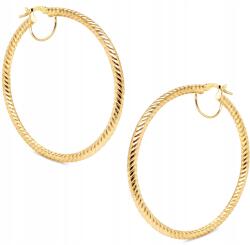 Goldmark Nagy Női Arany Fülbevaló Csavart Mintával 50 MM 14KT 585