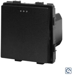 Luxion Modul întrerupator simplu mecanic cu revenire Luxion, negru (LX-MP008NB)
