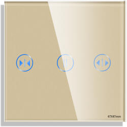 Luxion Panou touch pentru jaluzele Luxion mini din sticla aurie (LX-GP026-WFG)