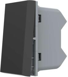 LIVOLO Intrerupator simplu mecanic cap cruce negru Livolo (C7-VL-FCMM10A-1B)