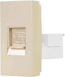 Luxion Priza telefon 1M Luxion, auriu, standard italian pentru rame din sticla (LXI-037G)