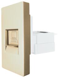 Luxion Priza telefon 1 modul Luxion, aurie, compatibila cu rame din sticla (LX-MP016G)