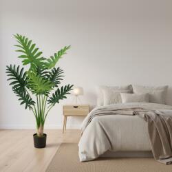  Planta artificiala Filodendron decorativa, 8 frunze, 140 cm, verde (AT1CT-IM1P-PL1D-CY8104)