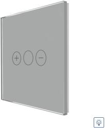 Luxion Panou variator touch Luxion din sticla securizata, gri, pentru module compatibile (LX-GP033GY)