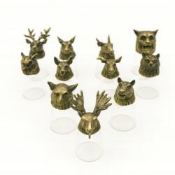 Ancient Wisdom 12 db-os Bottom pohár szett (25 ml)-Vad és misztikus lények poharak