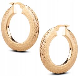 Goldmark Gazdag Arany Karikafülbevaló Gyémántos Kivitelben 33 MM 14K 585