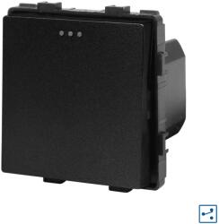 Luxion Modul întrerupator simplu cruce mecanic Luxion, negru (LX-MP003B)