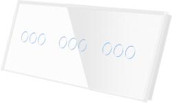 Luxion Panou întrerupator touch triplu x3 din sticla securizata, alb, Luxion (LX-GP024W)