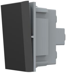 LIVOLO Modul întrerupator simplu mecanic Livolo negru, cu functie cap scara (C7-VL-FCMKS-1B)