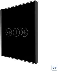 Luxion Panou touch pentru draperii Luxion din sticla securizata, negru (LX-GP013-WFB)